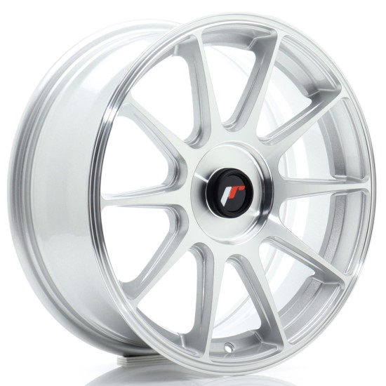 JR Wheels JR11 17x7 ET20-38 BLANK Silver Machined Face