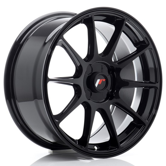 JR Wheels JR11 17x8 ET20-35 4H BLANK Gloss Black