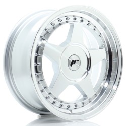 JR Wheels JR6 16x7 ET20-35 BLANK Silver Machined Face