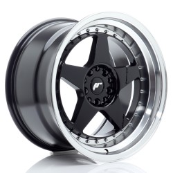 JR Wheels JR6 18x10,5 ET25 5x114,3/120 Gloss Black w/ Machined Lip