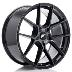 JR Wheels JR30 19x8 ET20-40 5H BLANK Black Machined w/ Tinted Face