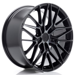 JR Wheels JR38 19x8 ET20-40 5H BLANK Black Machined w/ Tinted Face